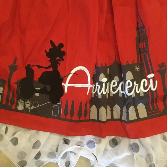 Disney  Dress Shoppe Epcot  Ariverderci skirt size XL New - Picture 2 of 4